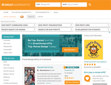 Tablet Screenshot of greatnonprofits.org
